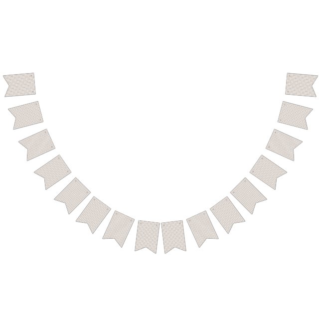 en vit bakgrund med brunt mönster på den vimplar (Alla)