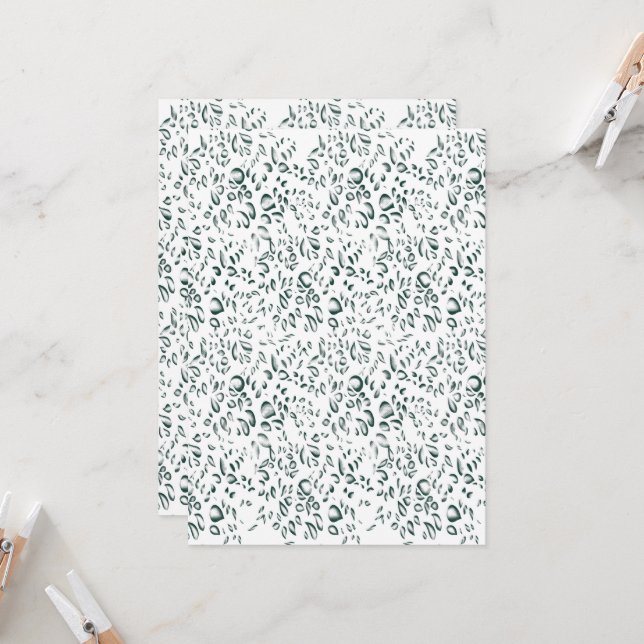 en vit bakgrund med massor av vattendroppar inbjudningar (Fram/Back In Situ)