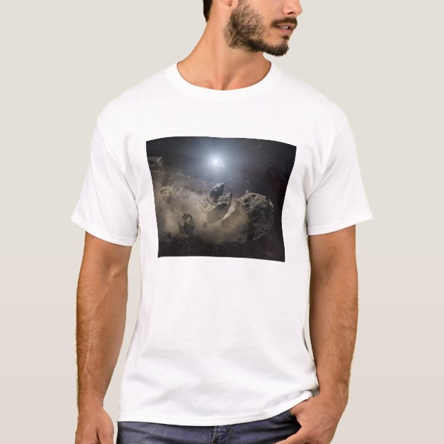 En vit dvärgstjärna tee shirt (Framsida)