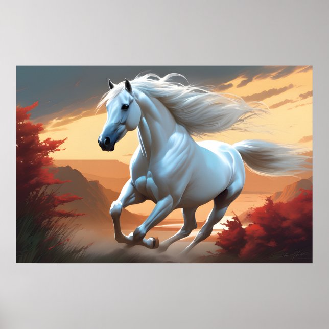 En vit häst poster (Framsidan)