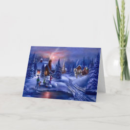 En vit jul helgkort