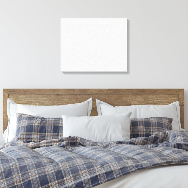 En vit kvadrat omgiven av ett tydligt svart gräns canvastryck (Insitu (sovrum))