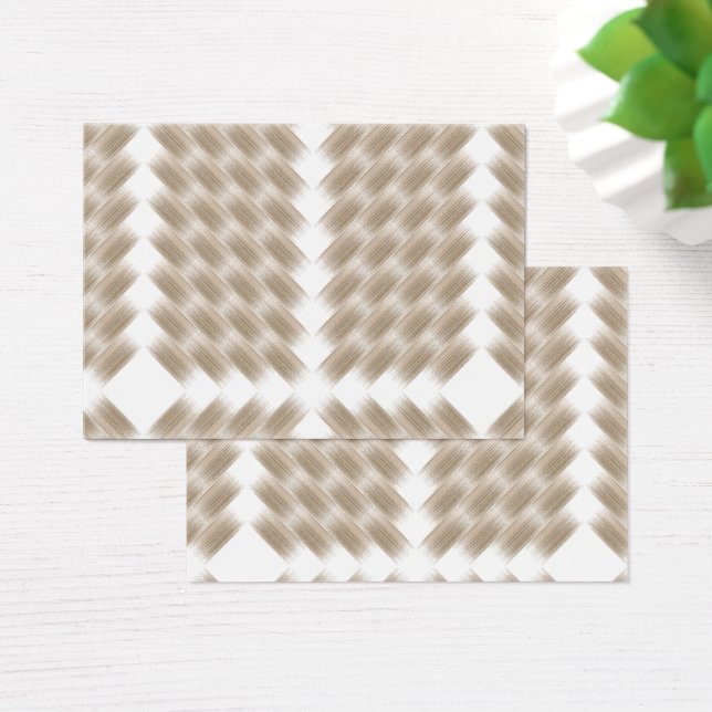 En vit, liksidig triangel centrerad på en slät visitkort (Skivbord)