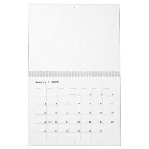 En vit sleeve med ett subtilt struktur, trolig del kalender