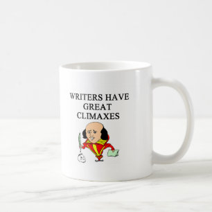 en vits för författare kaffemugg