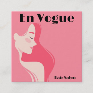 En Vogue Hair Salon Personalize Fyrkantigt Visitkort