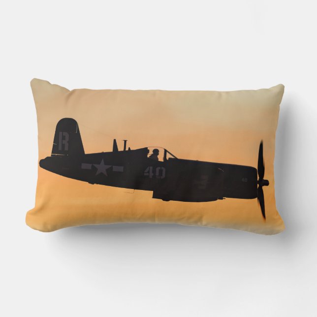 En Vought F4U Corsair-fighter Lumbarkudde (Framsida)