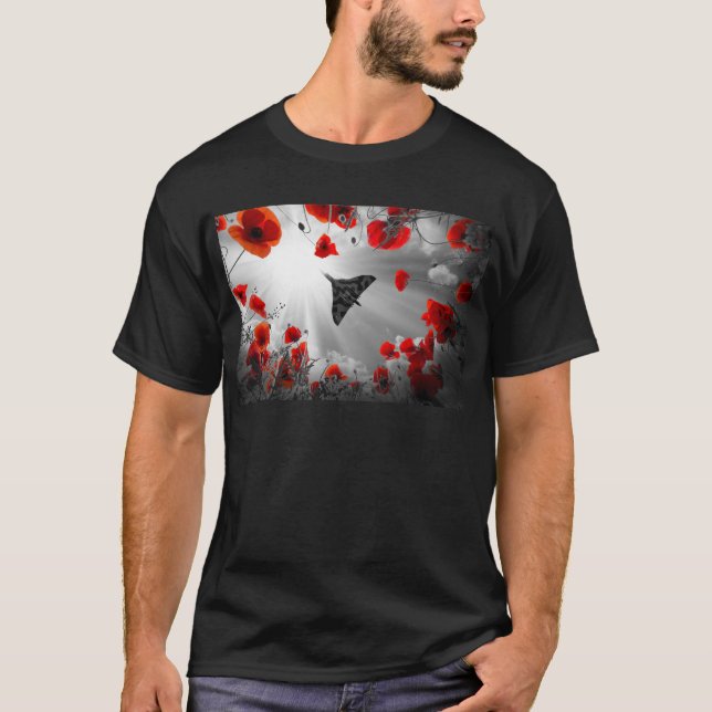 En vulcan Poppy Red Tee (Framsida)