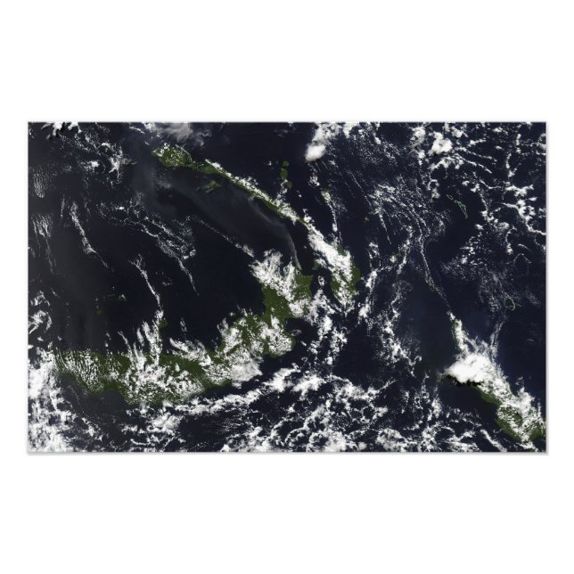 En vulkanisk blandning från Rabaul caldera Fototryck (Framsidan)