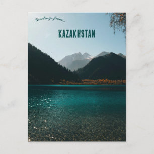 En vy av Almaty Kazakstan Vykort