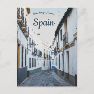 En vy av Calle Romero Córdoba Spanien Vykort