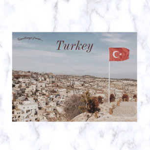 En vy av Cappadocia Turkiet Vykort