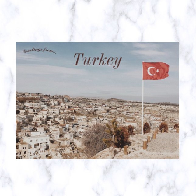 En vy av Cappadocia Turkiet  Vykort (Skapare uppladdad)