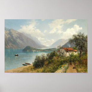En vy av Comosjön Poster