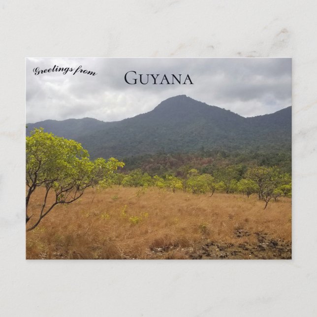 En vy av Guyana Vykort (Framsida)