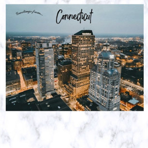 En vy av Hartford Connecticut Vykort
