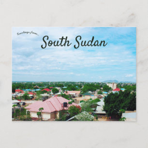 En vy av Juba i Sydsudan Vykort
