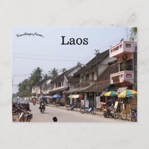 En vy av Laos Vykort
