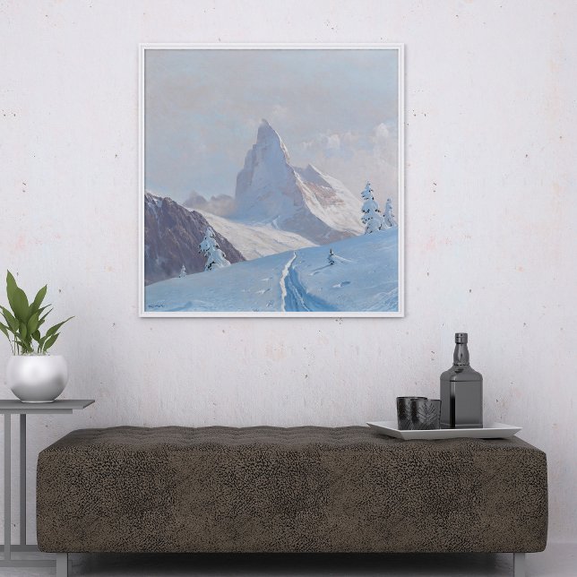 En vy av Matterhorn, vinter Poster (Skapare uppladdad)