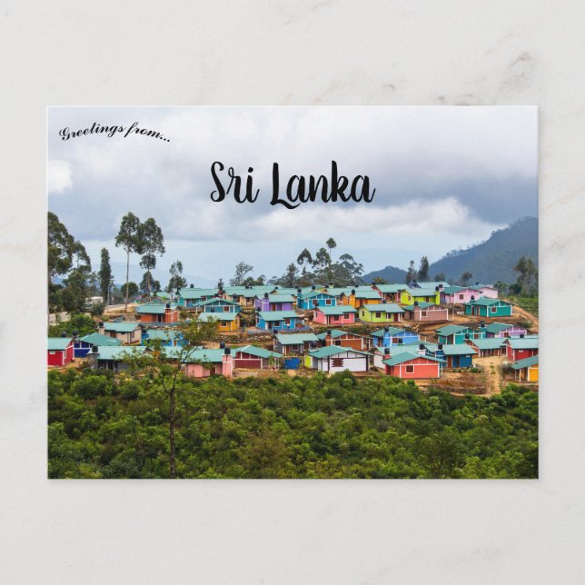 En vy av Ragala Sri Lanka Vykort (Framsida)