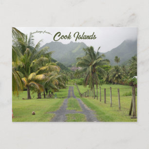 En vy av Rarotonga Cooköarna Vykort