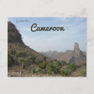 En vy av Rumsiki Kamerun Vykort
