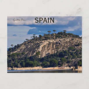 En vy av Sierra Oeste Madrid Spanien Vykort