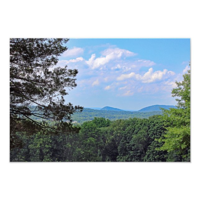 En vy från berget överst fototryck (Framsidan)