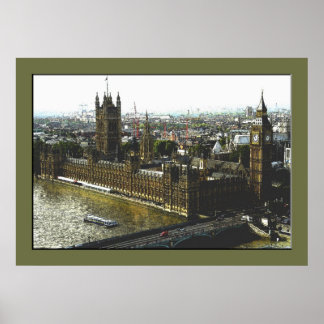 En vy från Öga (färg) Poster