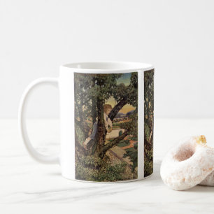 En vy från träden av Jessie Willcox Smith Kaffemugg