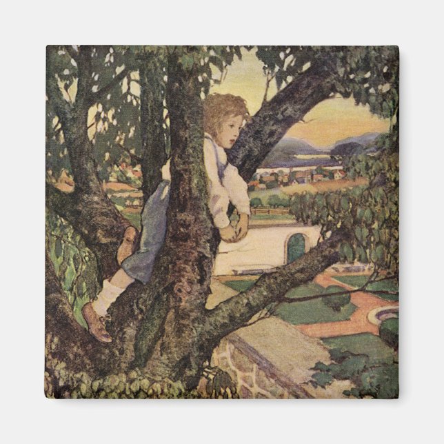 En vy från träden av Jessie Willcox Smith Magnet (Framsidan)