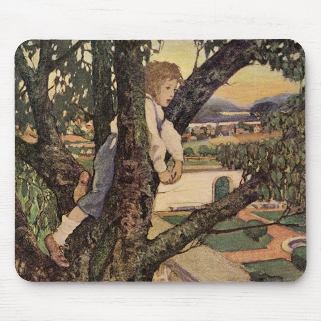 En vy från träden av Jessie Willcox Smith Musmatta (Framsidan)
