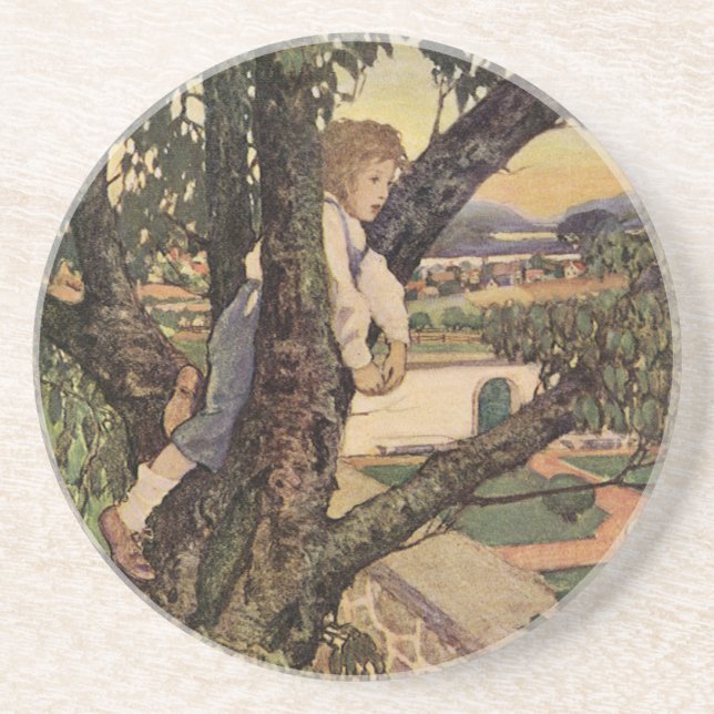 En vy från träden av Jessie Willcox Smith Underlägg (Framsidan)