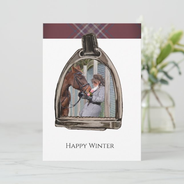 en vy genom stigbygeln kort (Stående Fram)