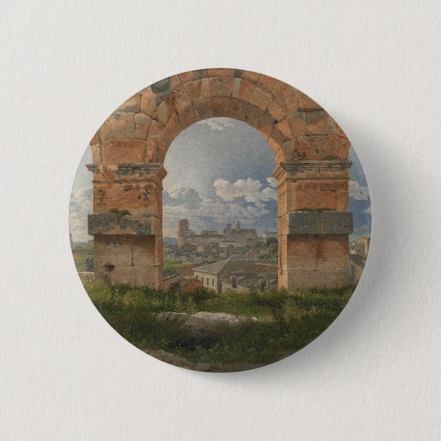 En vy genom tre valv i Colosseum Knapp (Framsida)