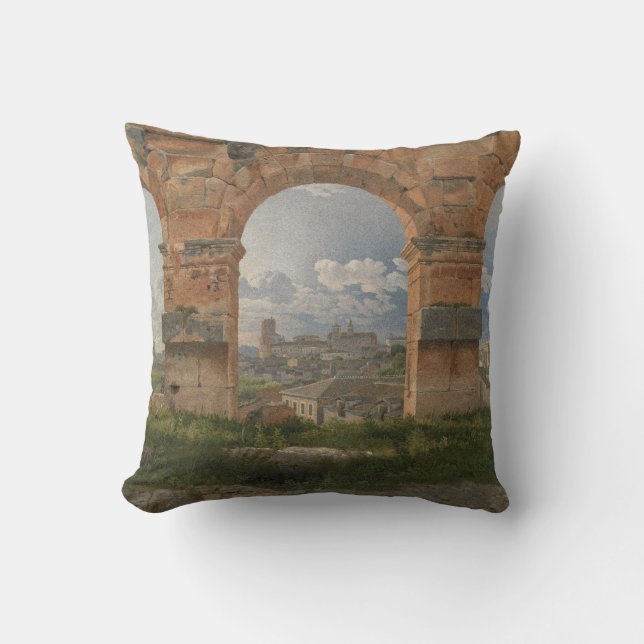 En vy genom tre valv i Colosseum Kudde (Framsida)