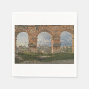 En vy genom tre valv i Colosseum Pappersservett