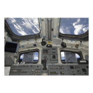 En vy inifrån cockpit fototryck
