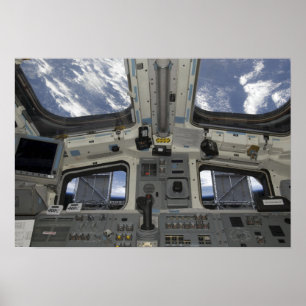 En vy inifrån cockpit poster