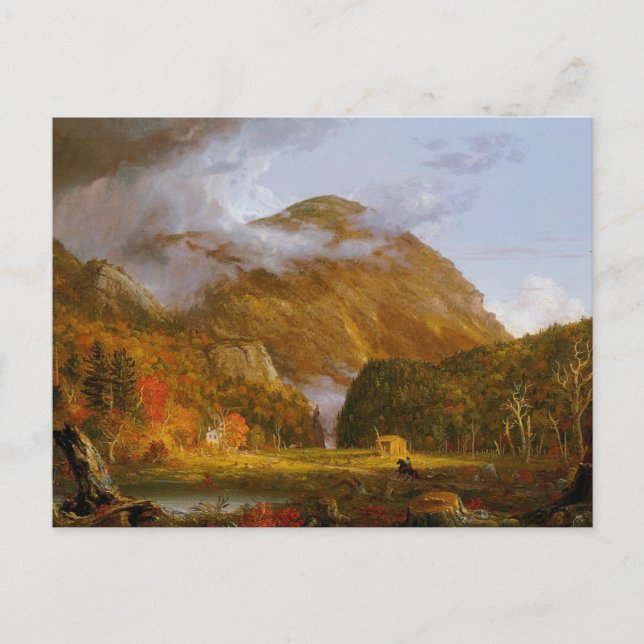 En vy över bergspasset vykort (Framsida)