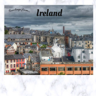En vy över Blackpool Kork Ireland Vykort