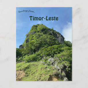 En vy över Bobonaro Timor-Leste Vykort