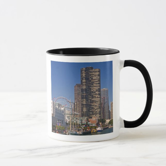 En vy över Chicago's Navy Pier Mugg (Höger)