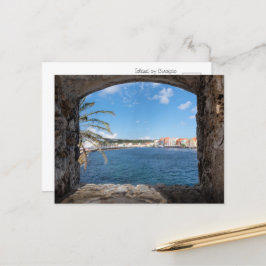 En vy över Curaçao Vykort