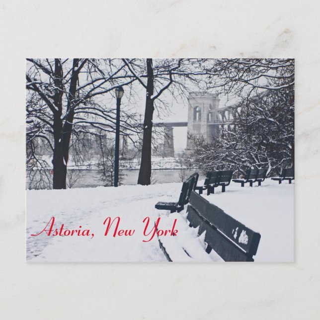 En vy över Hellgate-bron, Astoria NY-vykort Vykort (Framsida)