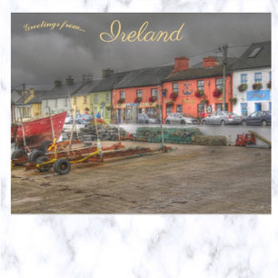 En vy över Kerry Irland Vykort