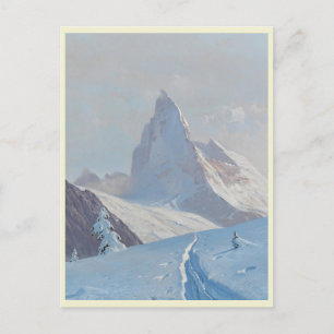 En vy över Matterhorn, Vinter Vykort