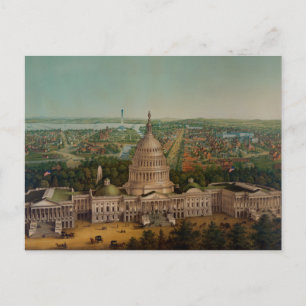 En vy över Washington DC Vykort