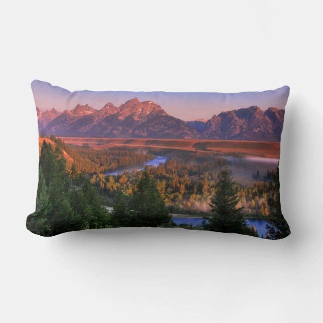 En vy på morgonen lumbarkudde (Framsida)