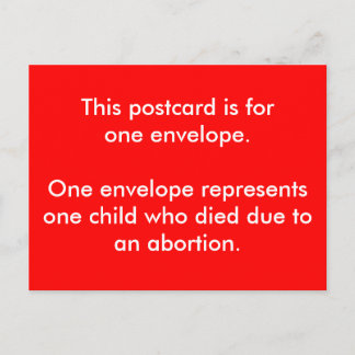 En vykort för röd kuvertdag